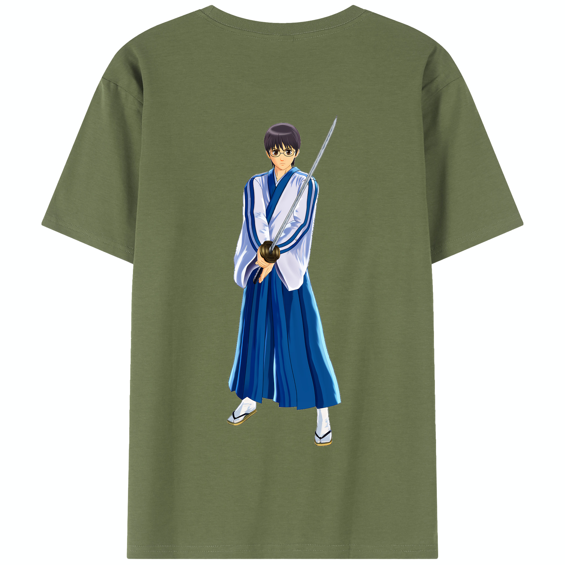 （画像用） ぎんたま 坂田銀時（さかたぎんとき） 神楽 志村新八（しむら しんぱち） GINTAMA Sakata Gintoki Kagura Shimura Shinpachi 綿100％半袖Tシャツ（背面プリント）